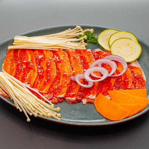 Porc marinée à la sauce pimentée